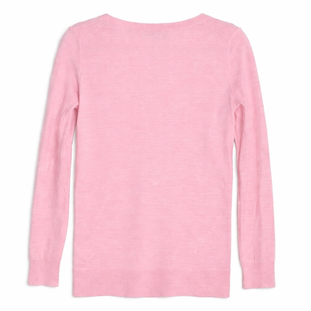 Banana Republic Soft Pink V-Neck Sweater Size Small - Picture 2 of 7